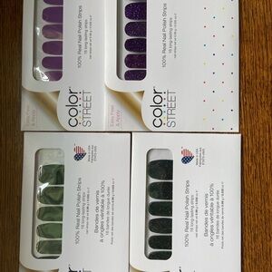 Color Street Nail Polish Strips -  Purple and Green